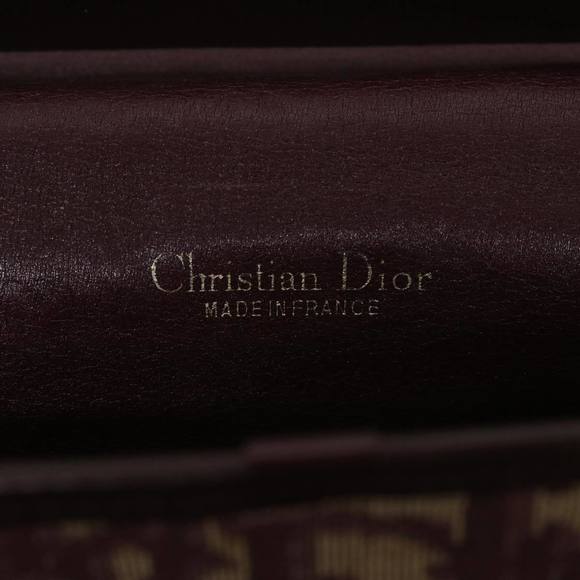 Christian Dior Trotter Canvas Chain Shoulder Bag Red Auth yk10084 - Picture 10 of 16